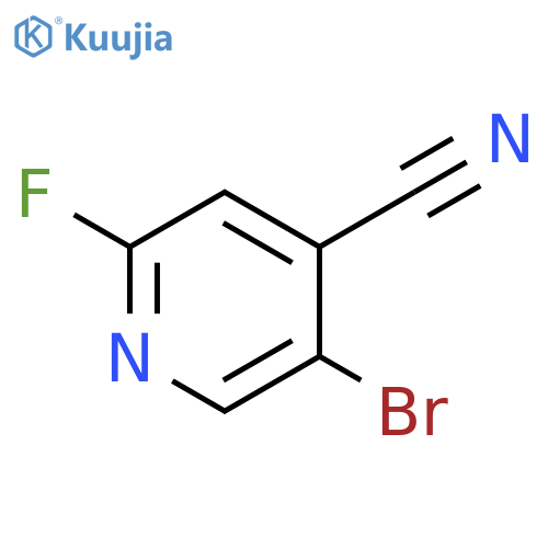 5-Bromo-2-fuloro-4-pyridinecarbonitrile structure