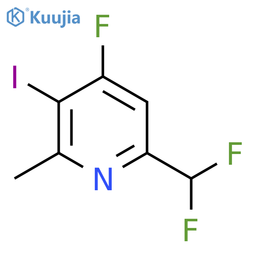 6-(Difluoromethyl)-4-fluoro-3-iodo-2-methylpyridine structure
