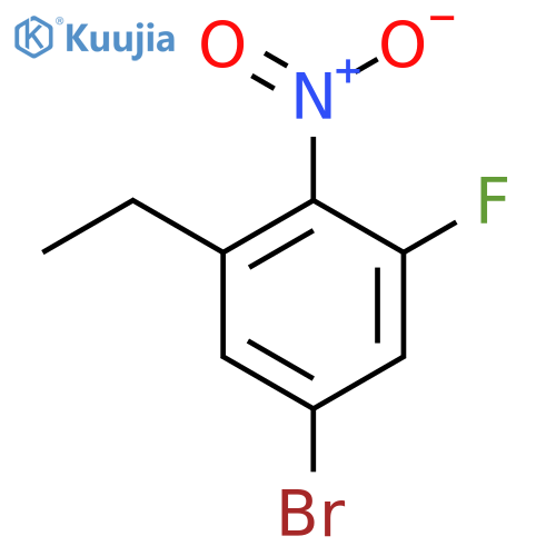 1-Bromo-3-ethyl-5-fluoro-4-nitrobenzene structure