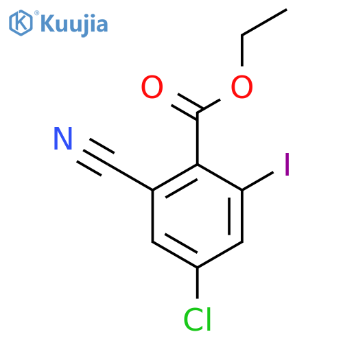 Ethyl 4-chloro-2-cyano-6-iodobenzoate structure