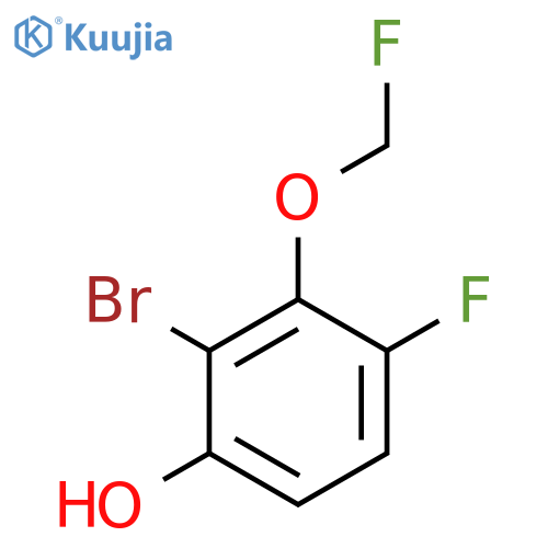 2-Bromo-4-fluoro-3-(fluoromethoxy)phenol structure