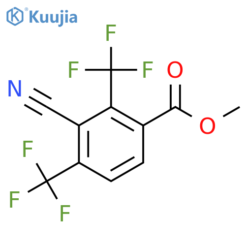 Methyl 2,4-bis(trifluoromethyl)-3-cyanobenzoate structure