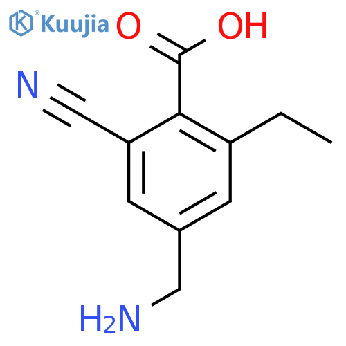 4-Aminomethyl-2-cyano-6-ethylbenzoic acid structure