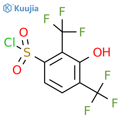 2,4-Bis(trifluoromethyl)-3-hydroxybenzenesulfonyl chloride structure