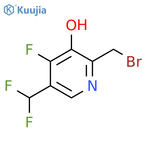 2-(Bromomethyl)-5-(difluoromethyl)-4-fluoro-3-hydroxypyridine structure