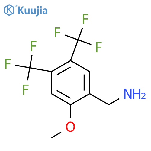 4,5-Bis(trifluoromethyl)-2-methoxybenzylamine structure