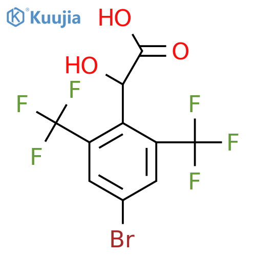 2,6-Bis(trifluoromethyl)-4-bromomandelic acid structure