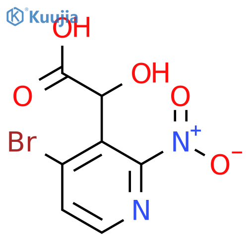 2-(4-Bromo-2-nitropyridin-3-yl)-2-hydroxyacetic acid structure