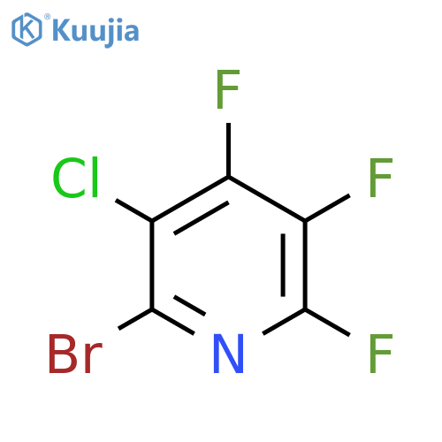 2-Bromo-3-chloro-4,5,6-trifluoropyridine structure
