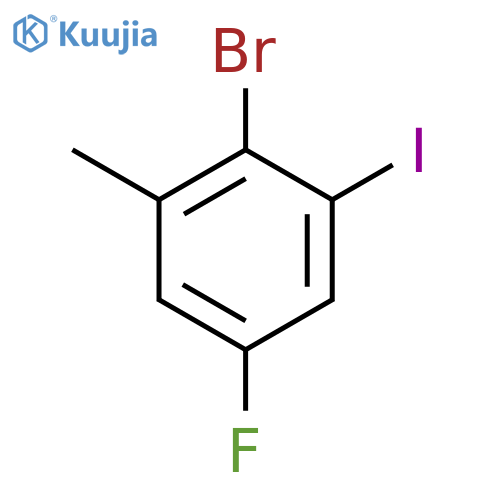 2-Bromo-5-fluoro-1-iodo-3-methylbenzene structure