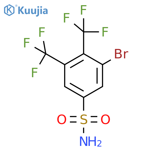 3,4-Bis(trifluoromethyl)-5-bromobenzenesulfonamide structure