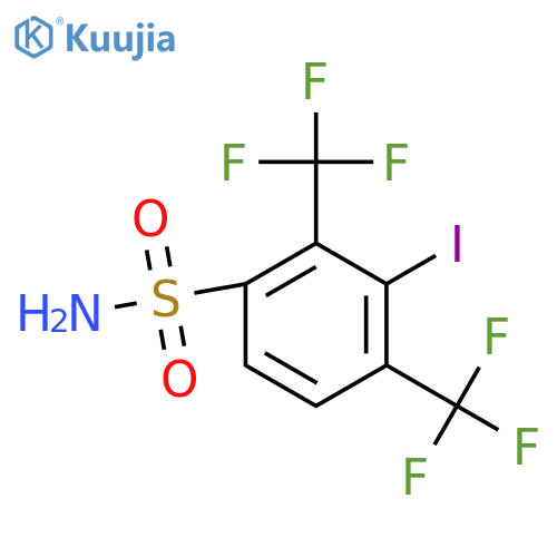 2,4-Bis(trifluoromethyl)-3-iodobenzenesulfonamide structure