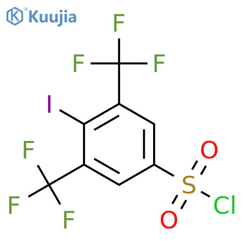 3,5-Bis(trifluoromethyl)-4-iodobenzenesulfonyl chloride structure
