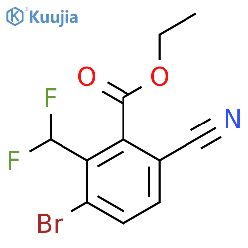 Ethyl 3-bromo-6-cyano-2-(difluoromethyl)benzoate structure