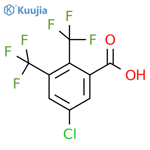 2,3-Bis(trifluoromethyl)-5-chlorobenzoic acid structure