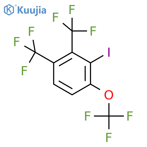 1,2-Bis(trifluoromethyl)-3-iodo-4-(trifluoromethoxy)benzene structure