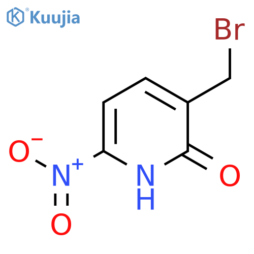 3-Bromomethyl-2-hydroxy-6-nitropyridine structure