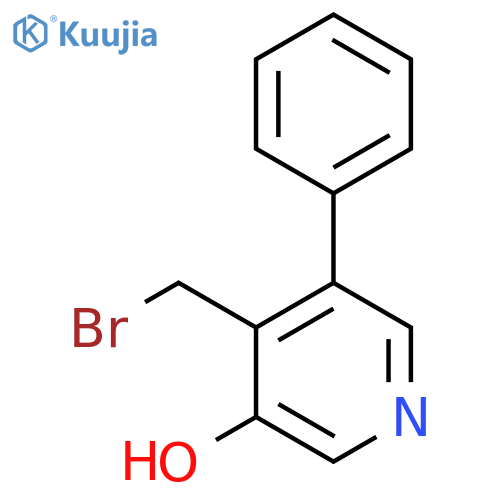 4-Bromomethyl-3-hydroxy-5-phenylpyridine structure