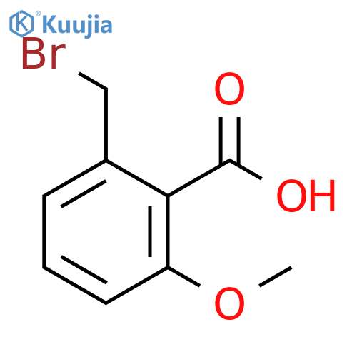 Benzoic acid, 2-(bromomethyl)-6-methoxy- structure
