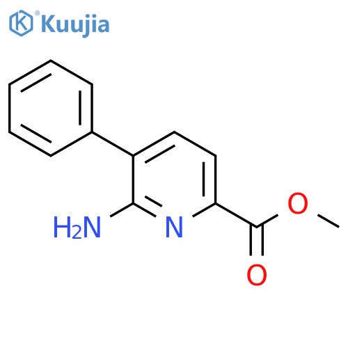 Methyl 6-amino-5-phenylpicolinate structure