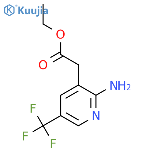 Ethyl 2-amino-5-(trifluoromethyl)pyridine-3-acetate structure