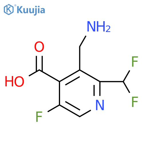 3-(Aminomethyl)-2-(difluoromethyl)-5-fluoropyridine-4-carboxylic acid structure