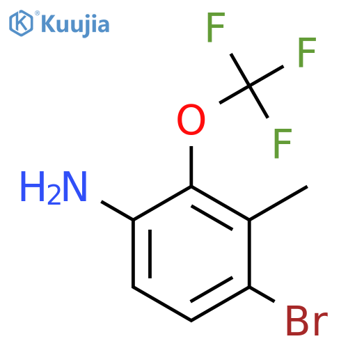 4-Bromo-3-methyl-2-(trifluoromethoxy)aniline structure