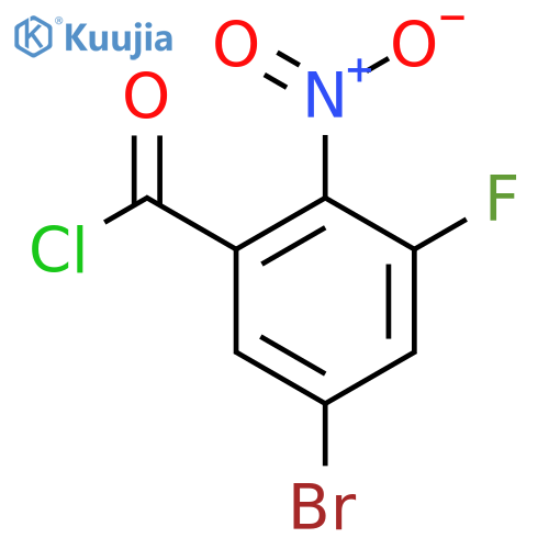5-Bromo-3-fluoro-2-nitrobenzoyl chloride structure