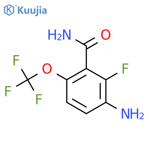3-Amino-2-fluoro-6-(trifluoromethoxy)benzamide structure