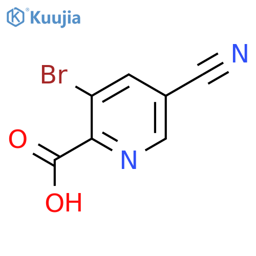 3-Bromo-5-cyanopicolinic acid structure