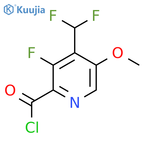 4-(Difluoromethyl)-3-fluoro-5-methoxypyridine-2-carbonyl chloride structure