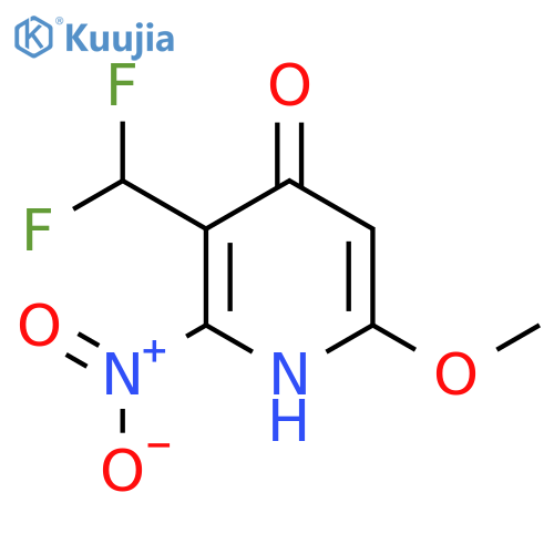 3-(Difluoromethyl)-4-hydroxy-6-methoxy-2-nitropyridine structure