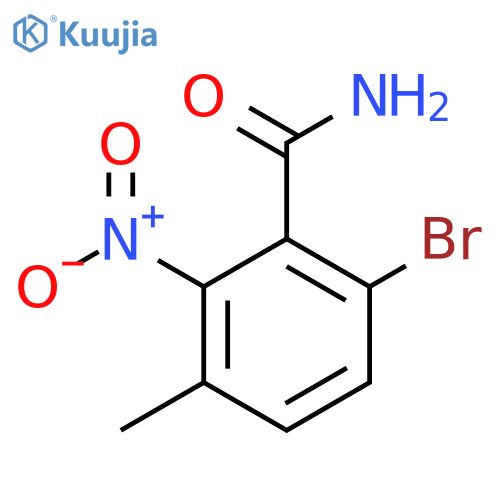 6-Bromo-3-methyl-2-nitrobenzamide structure