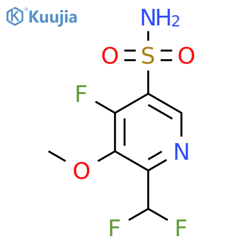 2-(Difluoromethyl)-4-fluoro-3-methoxypyridine-5-sulfonamide structure