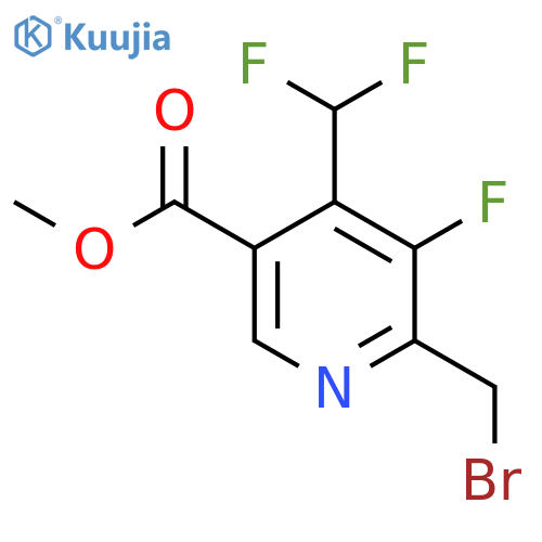 Methyl 2-(bromomethyl)-4-(difluoromethyl)-3-fluoropyridine-5-carboxylate structure