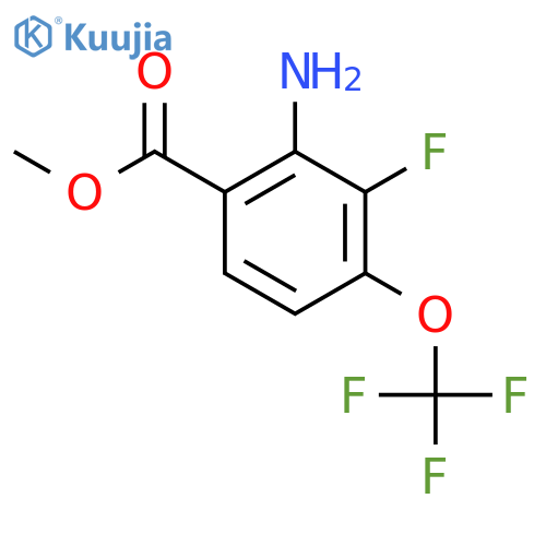 Methyl 2-amino-3-fluoro-4-(trifluoromethoxy)benzoate structure