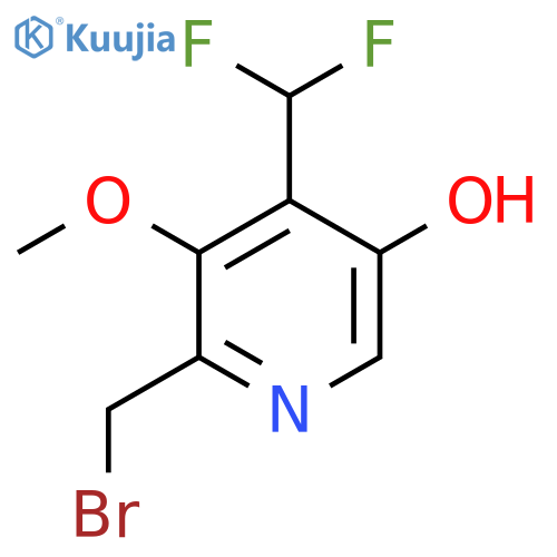 2-(Bromomethyl)-4-(difluoromethyl)-5-hydroxy-3-methoxypyridine structure