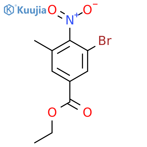 Ethyl 3-bromo-5-methyl-4-nitrobenzoate structure