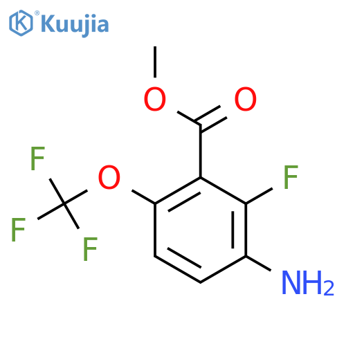Methyl 3-amino-2-fluoro-6-(trifluoromethoxy)benzoate structure