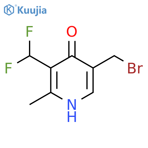 5-(Bromomethyl)-3-(difluoromethyl)-4-hydroxy-2-methylpyridine structure