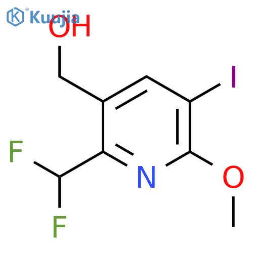 2-(Difluoromethyl)-5-iodo-6-methoxypyridine-3-methanol structure