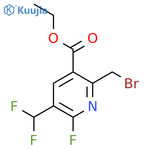 Ethyl 2-(bromomethyl)-5-(difluoromethyl)-6-fluoropyridine-3-carboxylate structure