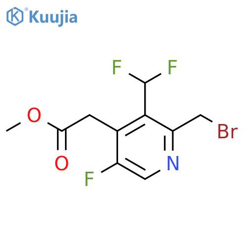Methyl 2-(bromomethyl)-3-(difluoromethyl)-5-fluoropyridine-4-acetate structure