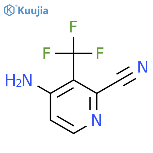 4-Amino-3-(trifluoromethyl)picolinonitrile structure
