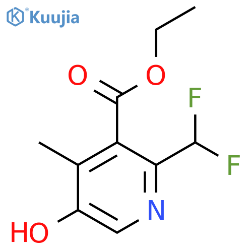 Ethyl 2-(difluoromethyl)-5-hydroxy-4-methylpyridine-3-carboxylate structure