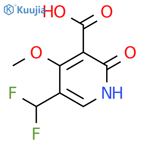 5-(Difluoromethyl)-2-hydroxy-4-methoxypyridine-3-carboxylic acid structure