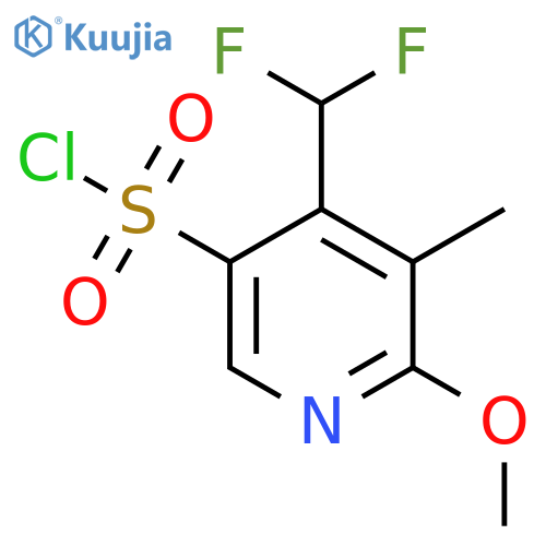 4-(Difluoromethyl)-2-methoxy-3-methylpyridine-5-sulfonyl chloride structure