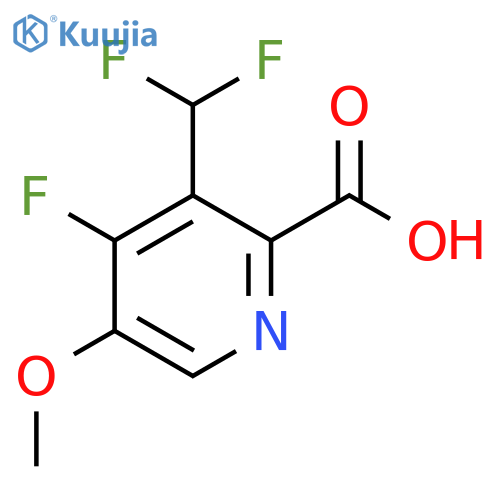 3-(Difluoromethyl)-4-fluoro-5-methoxypyridine-2-carboxylic acid structure