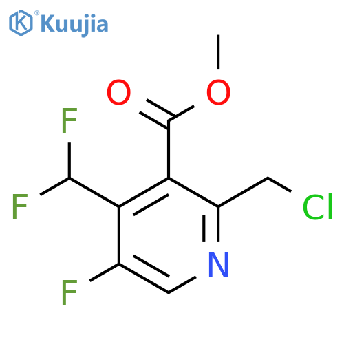 Methyl 2-(chloromethyl)-4-(difluoromethyl)-5-fluoropyridine-3-carboxylate structure
