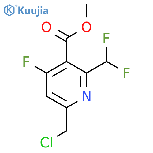 Methyl 6-(chloromethyl)-2-(difluoromethyl)-4-fluoropyridine-3-carboxylate structure